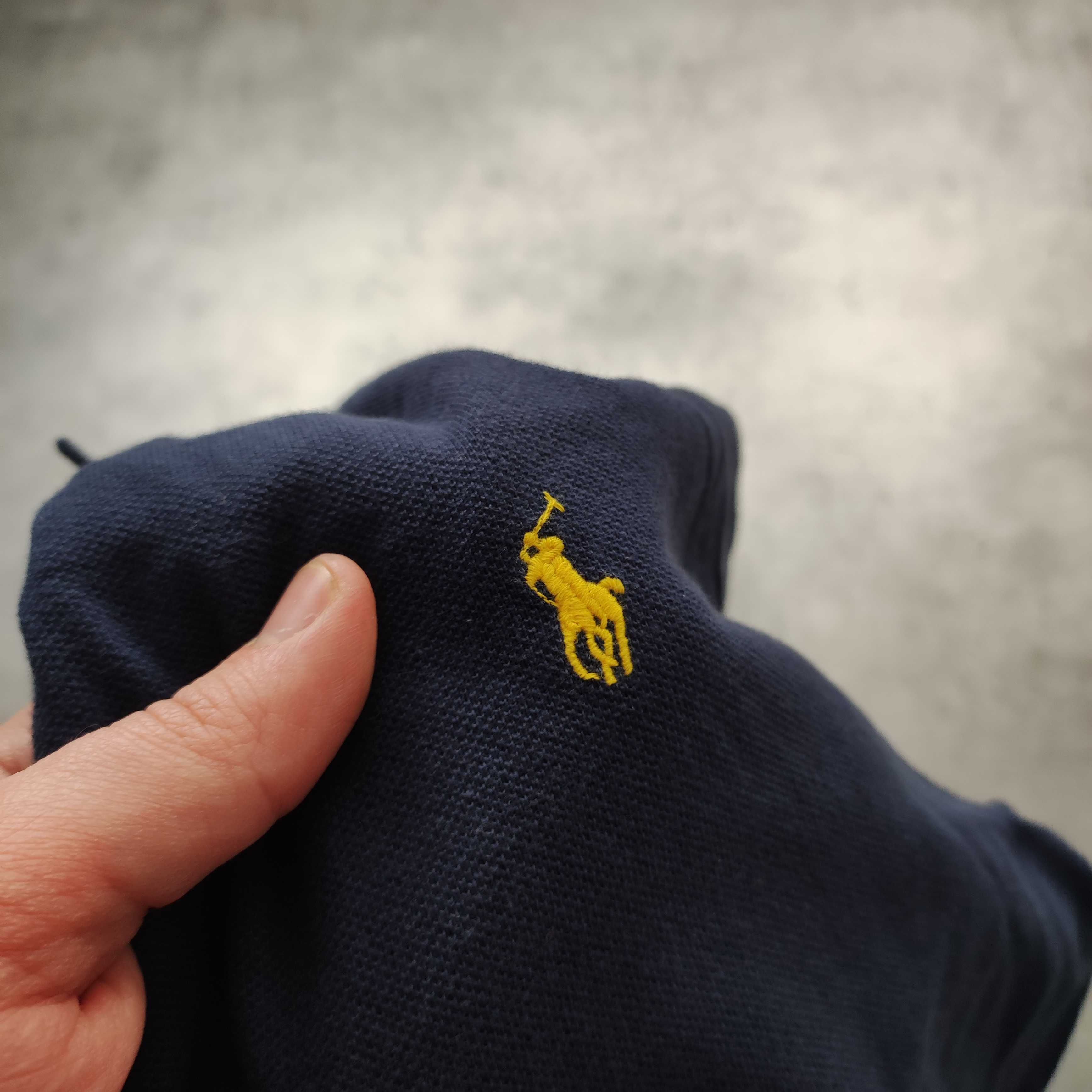 MĘSKA PREMIUM Granatowa Koszulka Polo Kołnierzyk Ralph Lauren Luxury