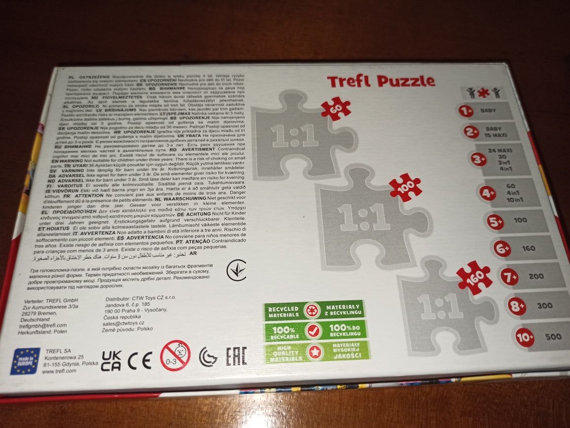 Puzzle Minionki rozrabiają Trefl Kubuś Puchatek 2x puzzle 60el