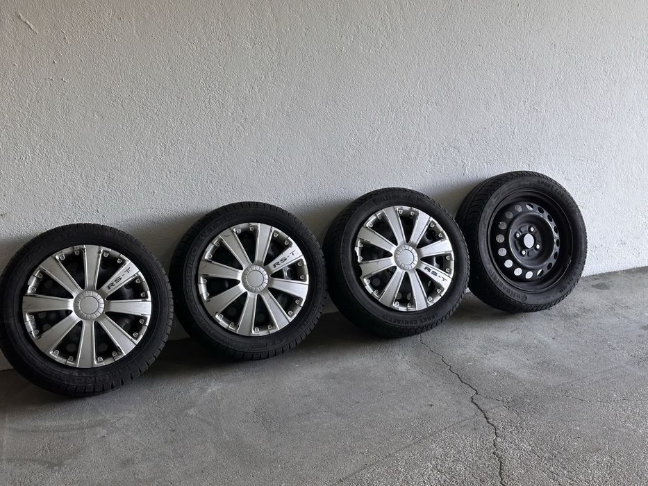 Jantes 4x100 14” c/ pneus 165-60 – VW Toyota Opel Honda Mini Mitsubish