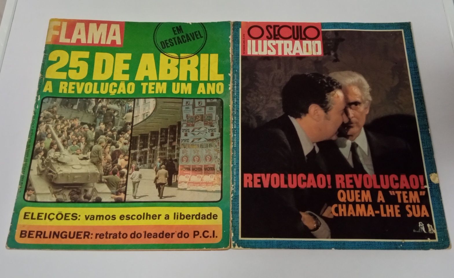 50 ANOS 25 de Abril - Revistas Flama e Século Ilustrado