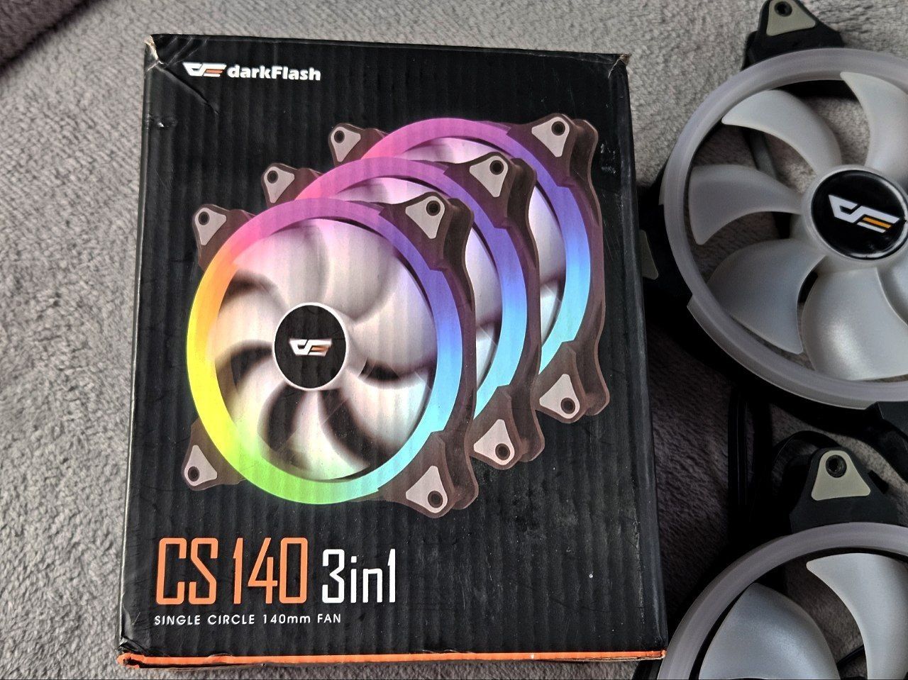 Корпусний Вентилятор 140мм Кулер argb darkFlash CS 140 3inl