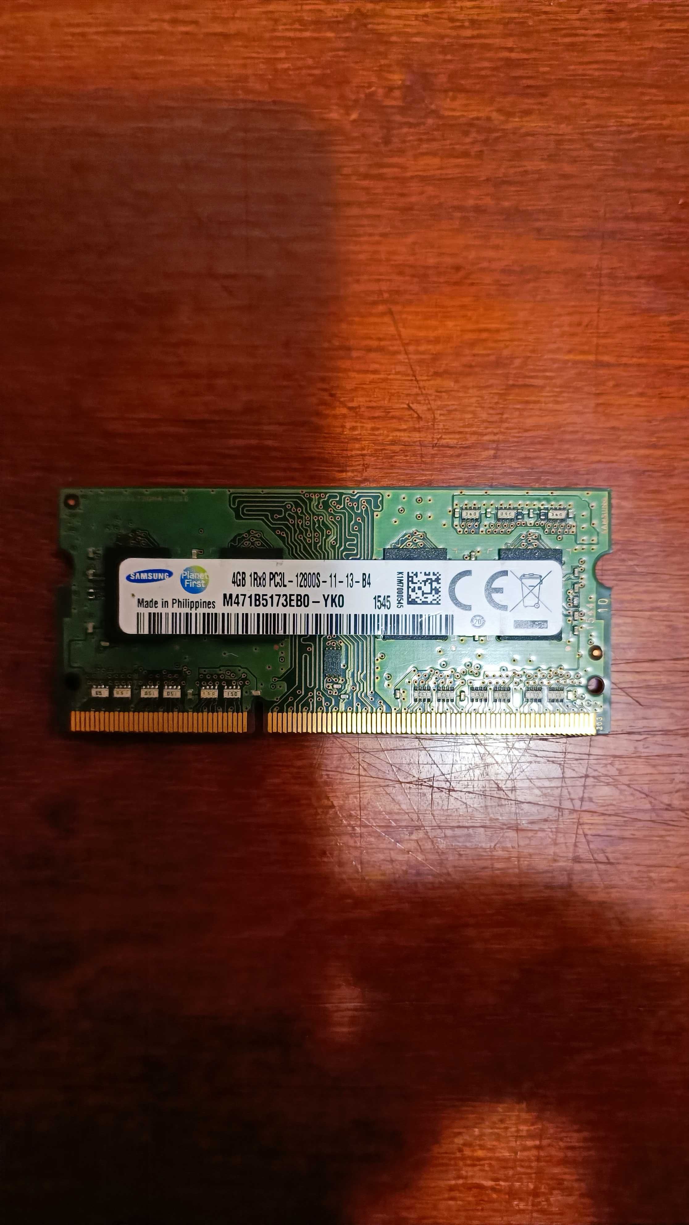 Оперативна пам'ять до ноутбука So-dimm Samsung 4gb DDR3L 12800s 1600