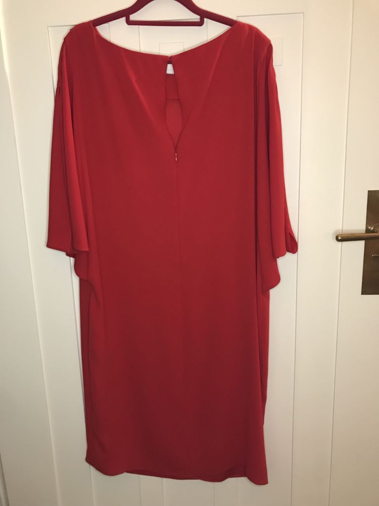 LAUREL czerwona luźna sukienka r.44 NOWA