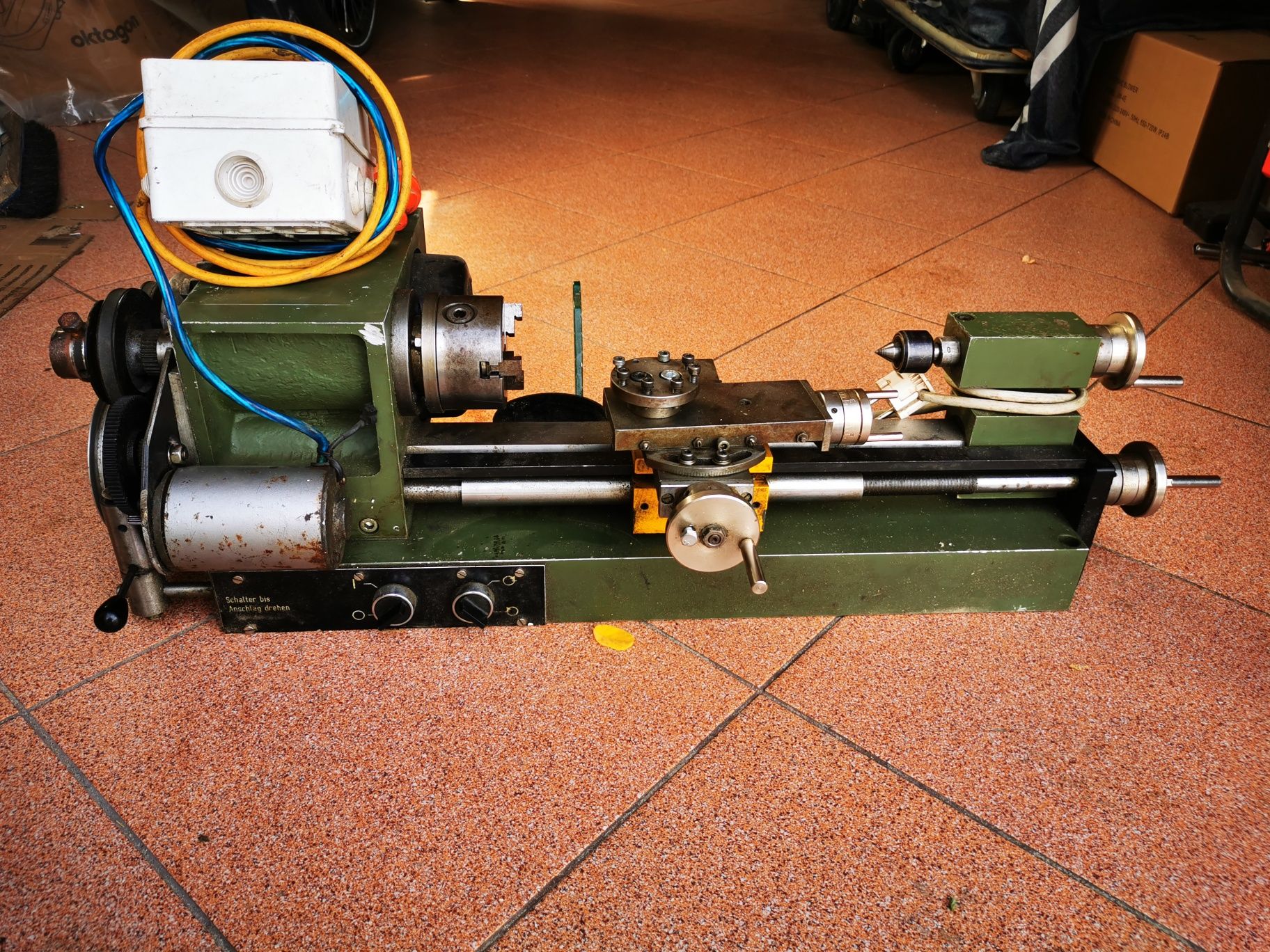 Tokarka do metalu HOBBYMAT MD 65 Posuw automatyczny