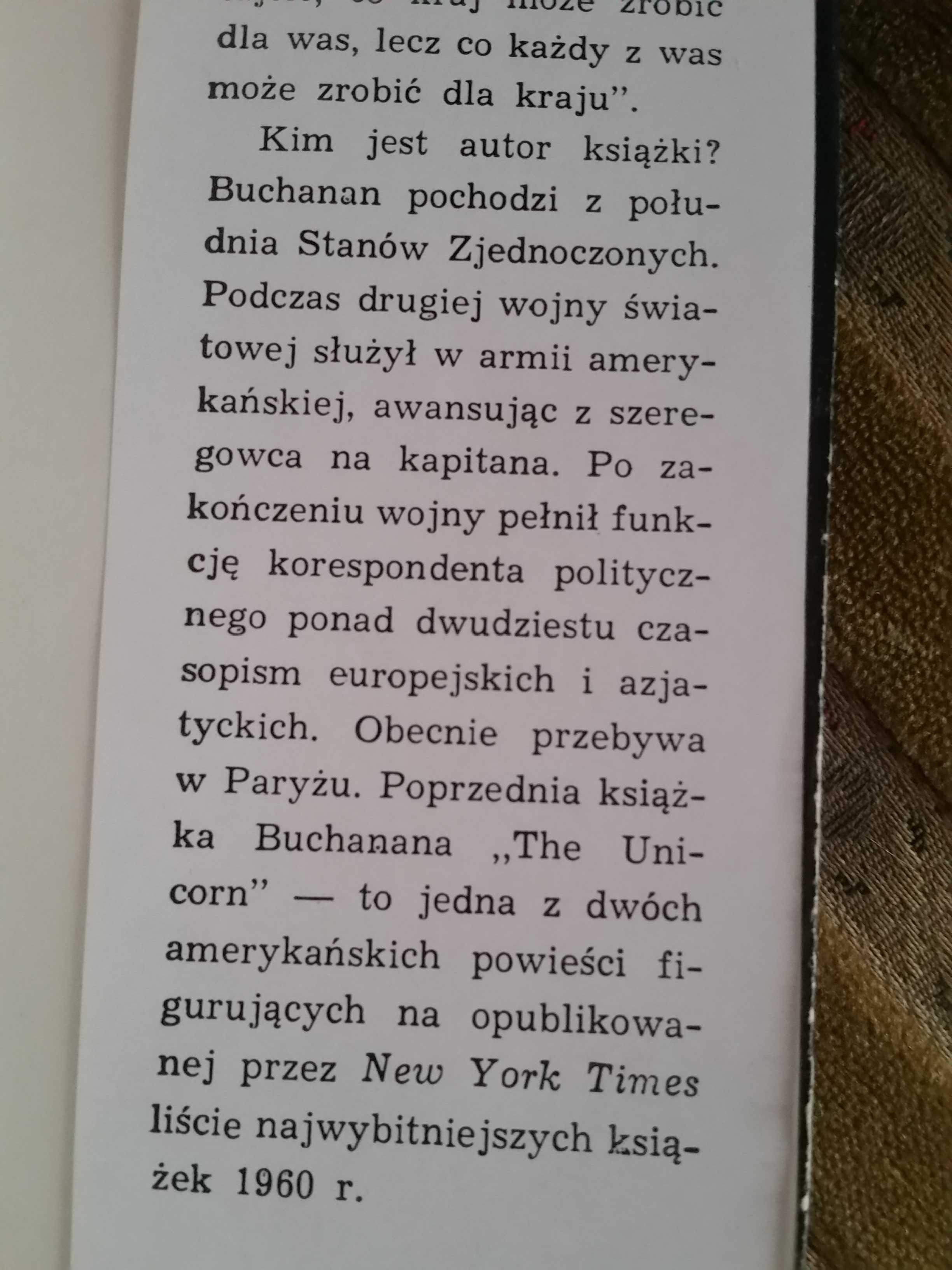 Kto zabił Kennedyego Buchanan stara książka 1964