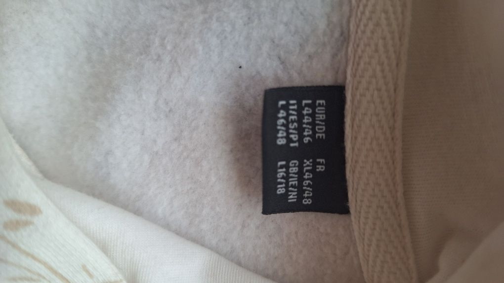 Bluza,tunika kremowa,kwiatowy wzór