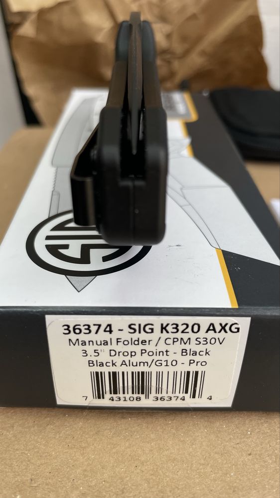 нож HOGUE Sig Sauer K320 AXG Pro, 3.5" Drop Point, CPM-S30V, # 36374