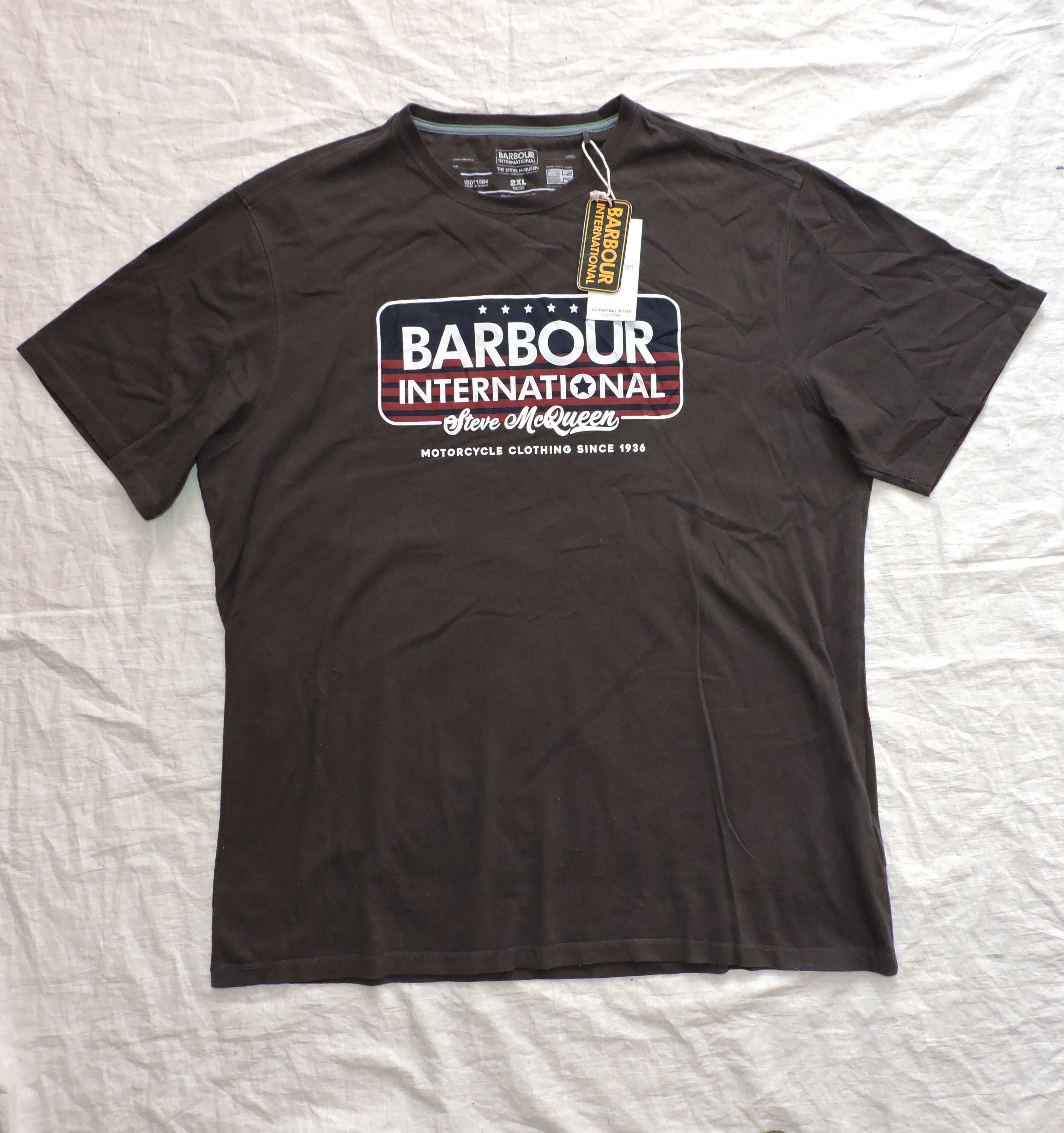 футболка Barbour big logo