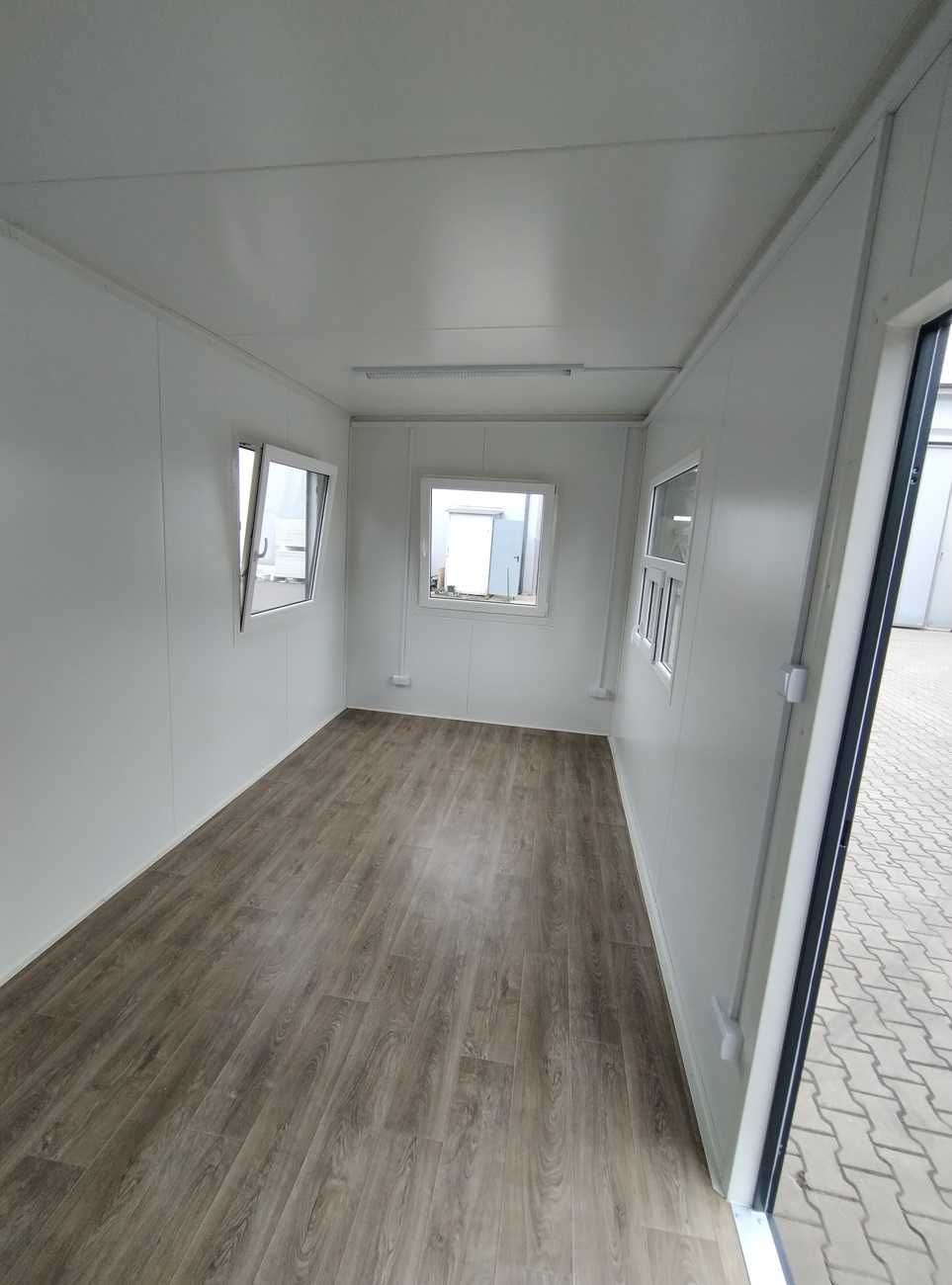 Kontener stróżówka portiernia z WC 6x2,5m Producent