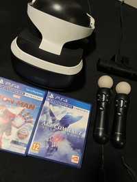 PS VR + Move + 2 Gry