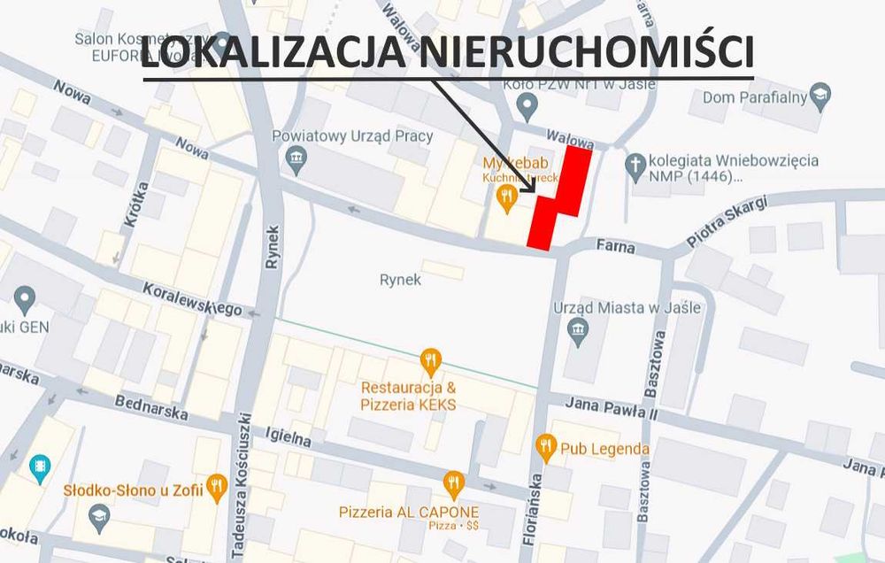 Lokal Rynek Jasło 31m2 - DOSKONALA LOKALIZACJA