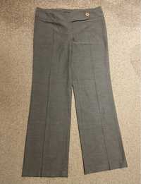 Szerokie vintage szare spodnie