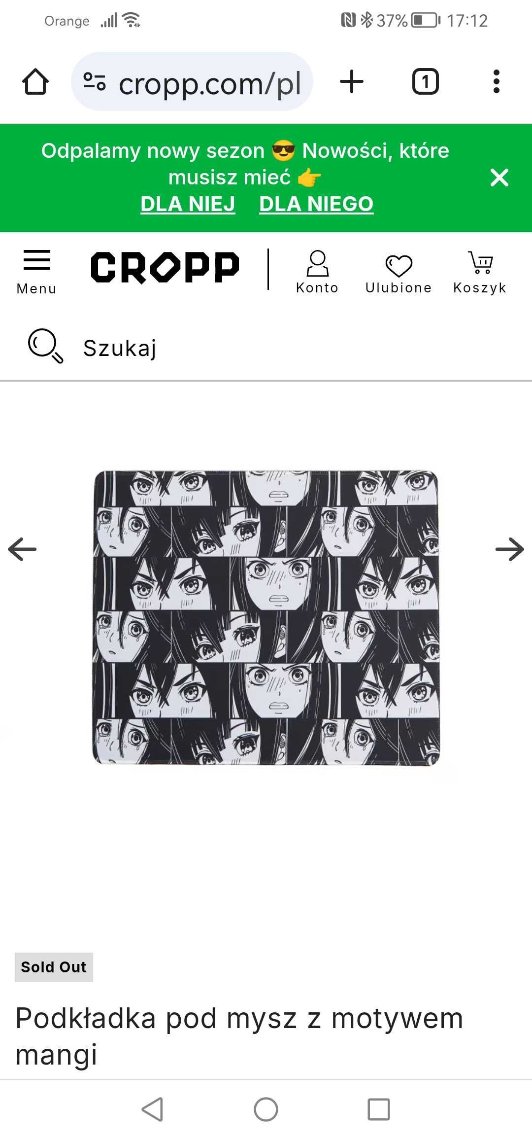 Anime podkładka na biurko, 3 nowe zeszyty + notes nowy