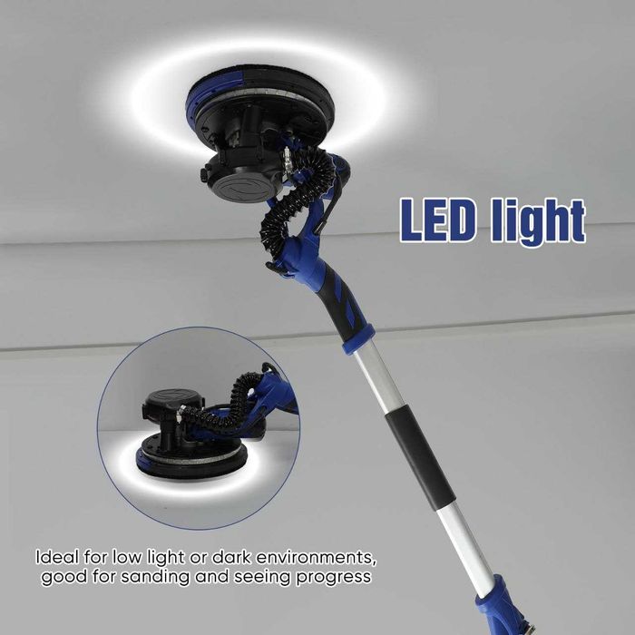 Lixadeira girafa, espirador encorpado e luz led.