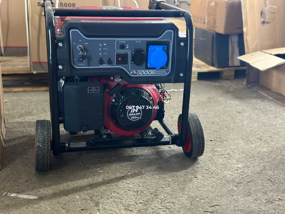 Генератор Holida WM6000EI ІНВЕРТОРНИЙ 5,5 кВт бензин Дуже тихий