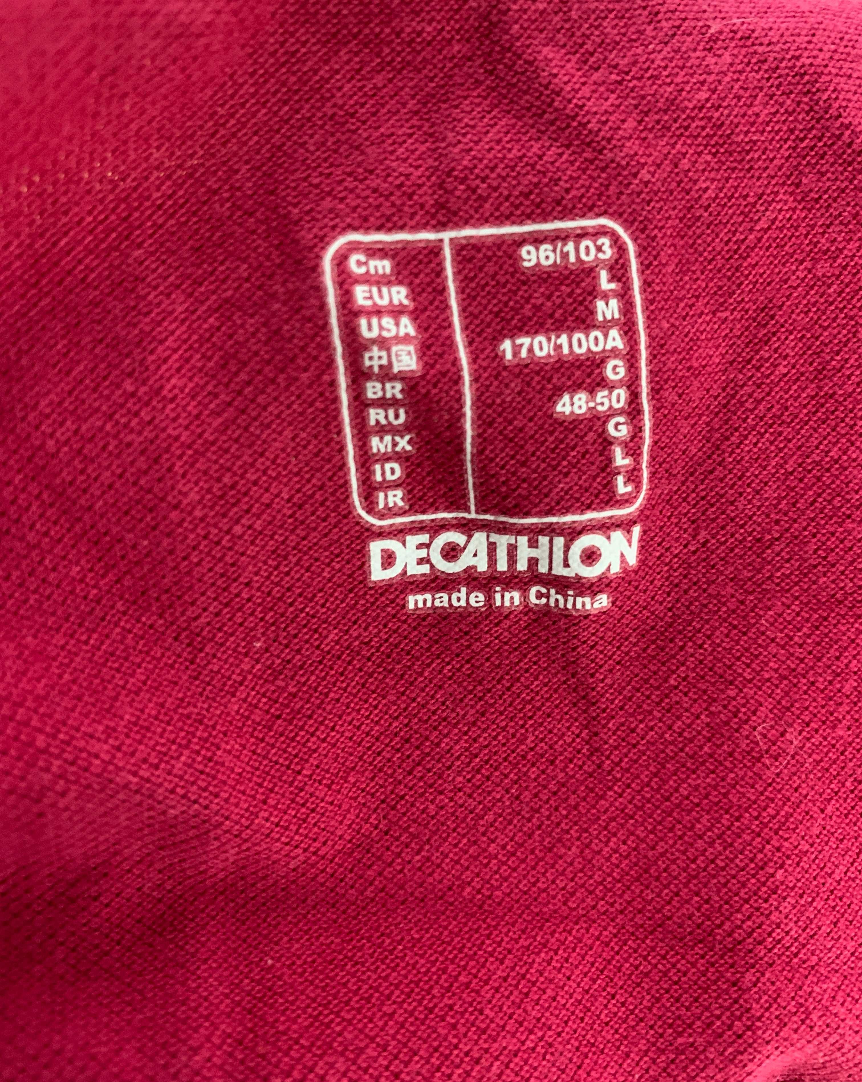 Różowa Koszulka Polo Decathlon Damska Rozmiar L