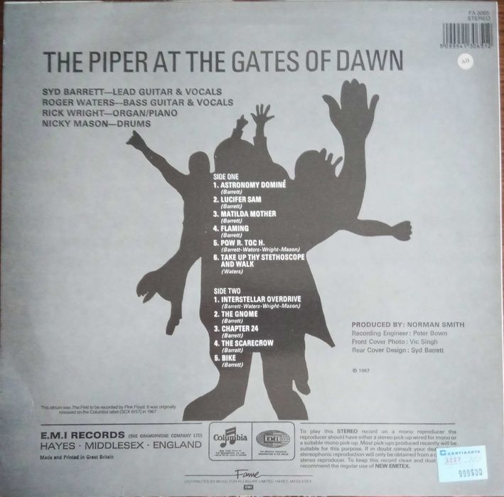 Pink Floyd	- - - - -	The Piper At The Gates Of Dawn	- - - - -	LP