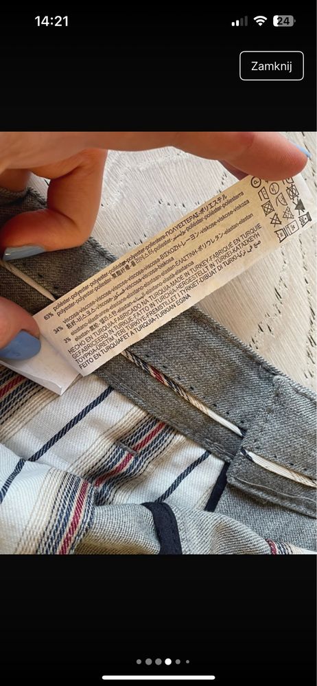 Spodnie materiałowe, eleganckie / ZARA / 42