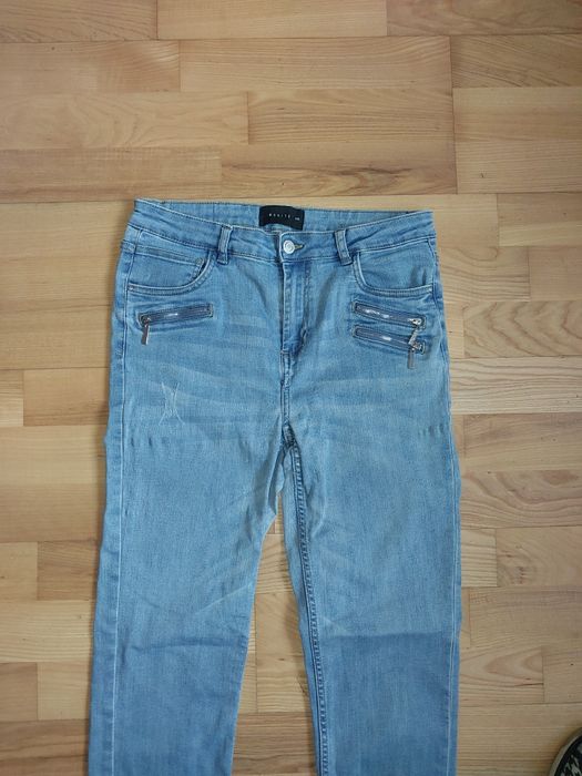 Jeansy spodnie Mohito 38 M dzinsowe damskie niebieskie