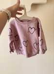 Bawełniana bluza niemowlęca serduszka Zara, rozm. 80