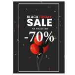 plakat black friday, plakat sale, plakat wyprzedaż, plakat promocja