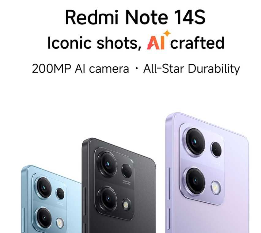 Redmi Note 14S 8/256 Gb, 200 Мп, 67 Вт, NFC