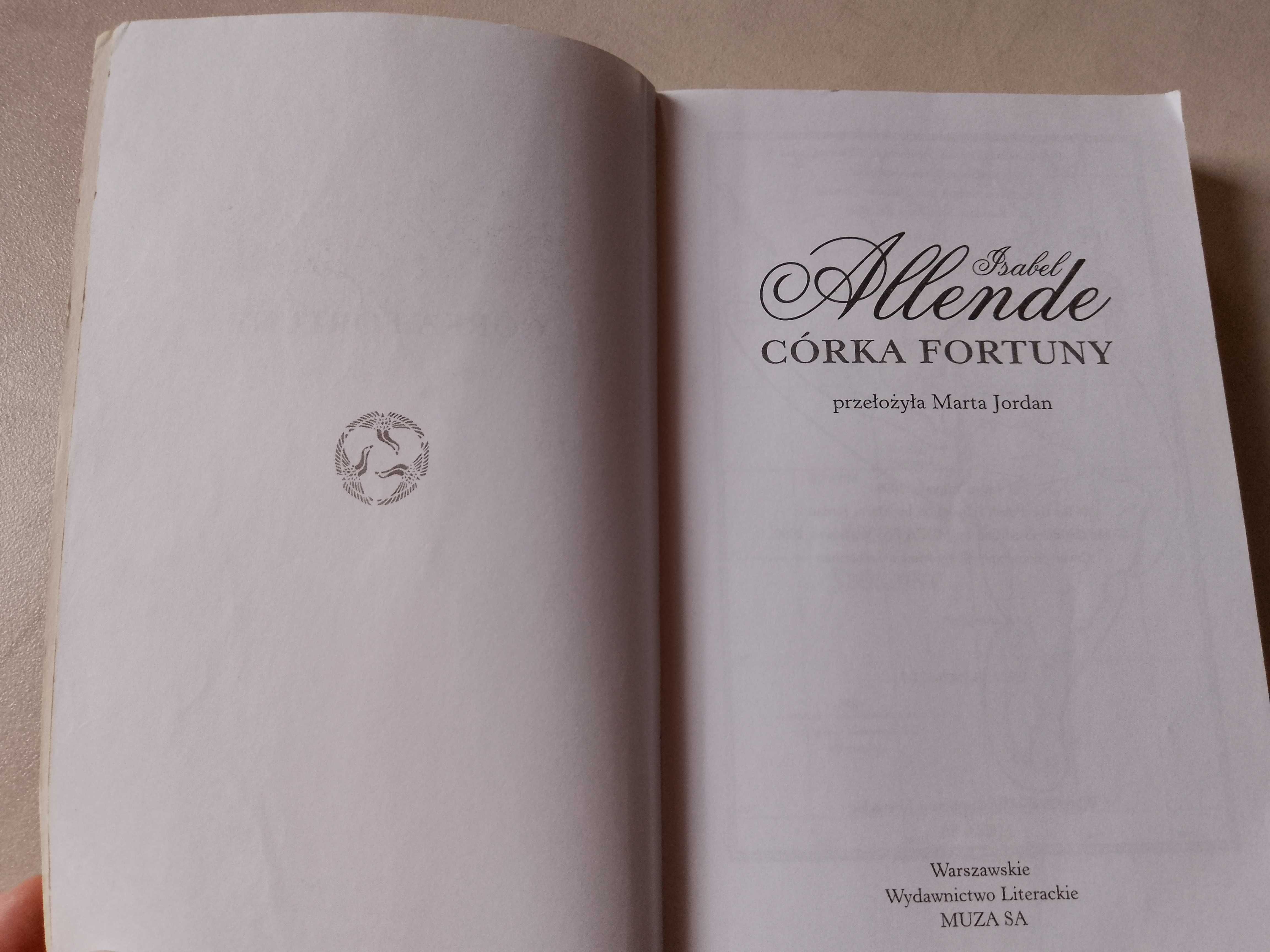 Isabel Allende "Córka fortuny" 2000