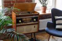 tube vintage bluetooth +vynil player radiola