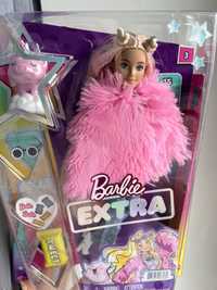 Лялька барбі Extra номер 3, в рожевій шубці, barbie