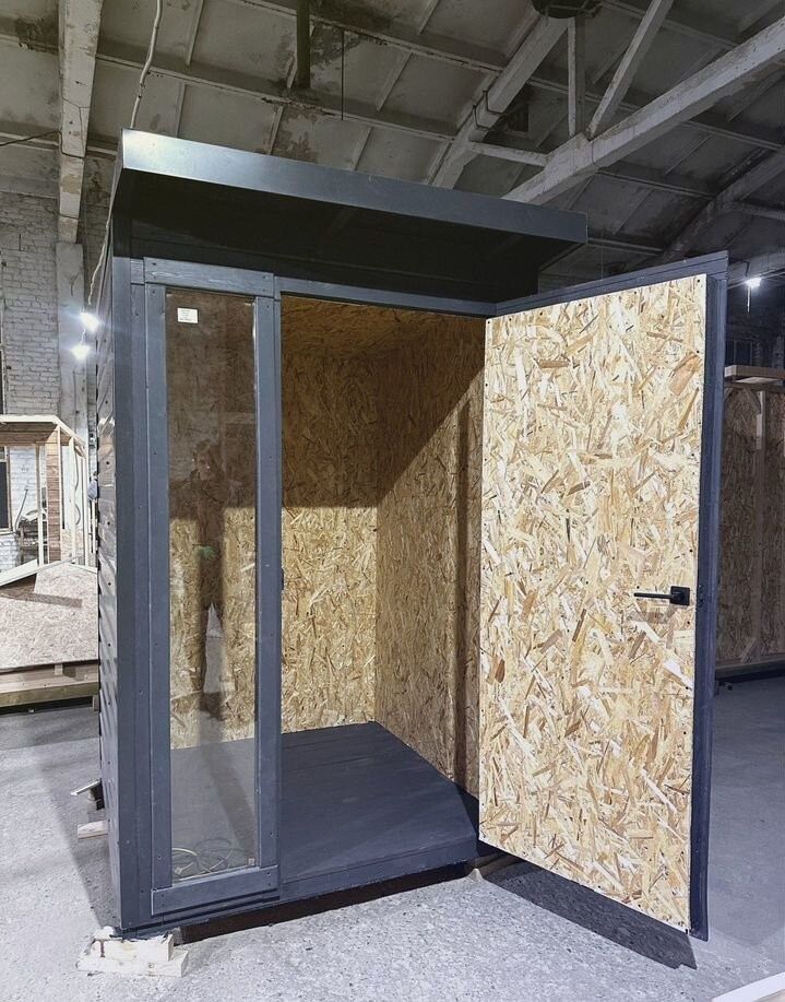 Хозблок 1,50*1,50 в стиле лофт,полки. Доставка,монтаж.