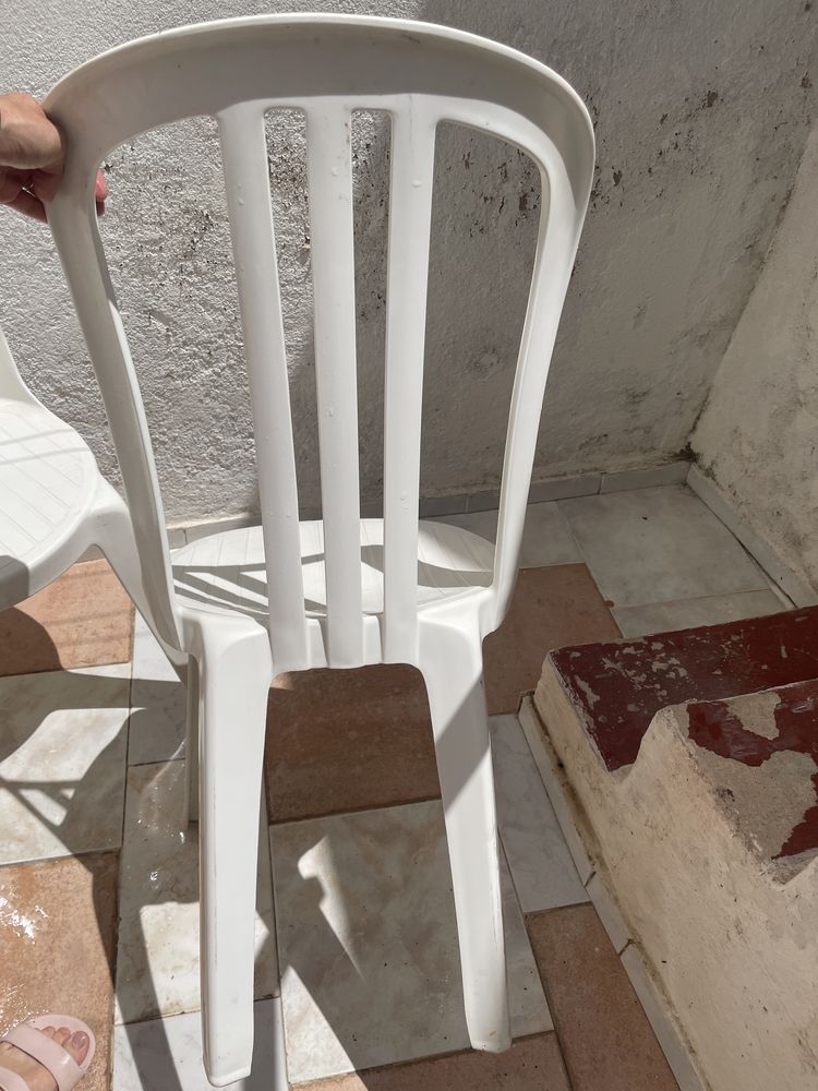Cadeira jardim plastico