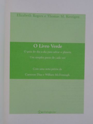 O Livro Verde de Thomas M. Kostigen - 1ª Edição