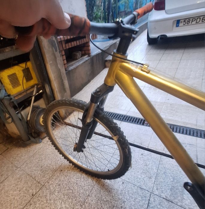 Bicicleta convertida para dirt