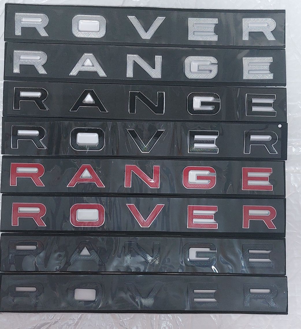 Надпись  Range Rover с трафаретом Рендж Ровер