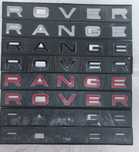 Надпись  Range Rover с трафаретом Рендж Ровер