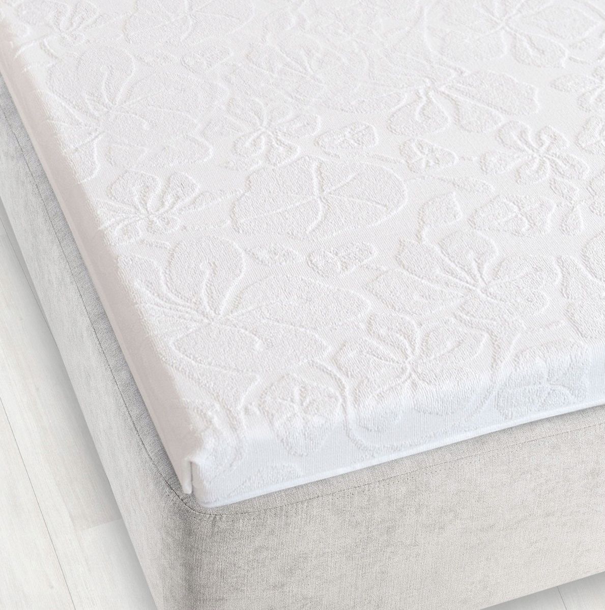 Zwoltex Prześcieradło Tulipan 6 Bawełna 150X205 Białe
