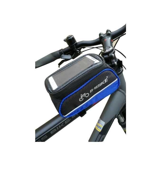 Torba rowerowa sakwa na telefon inbike na rower