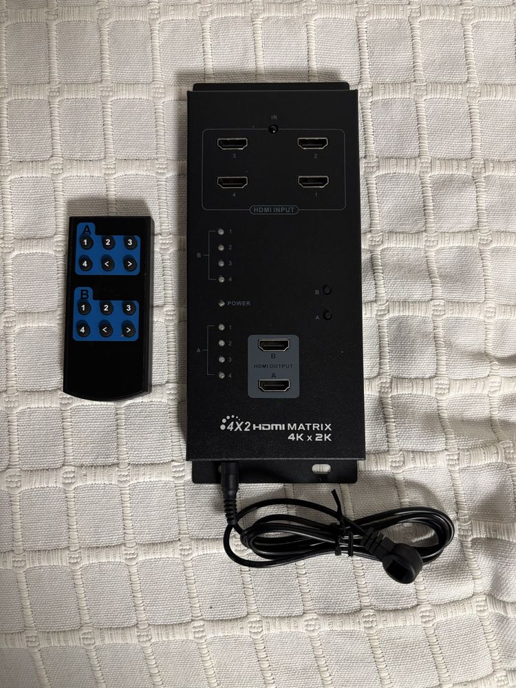Multiplexer hdmi 4k com comando