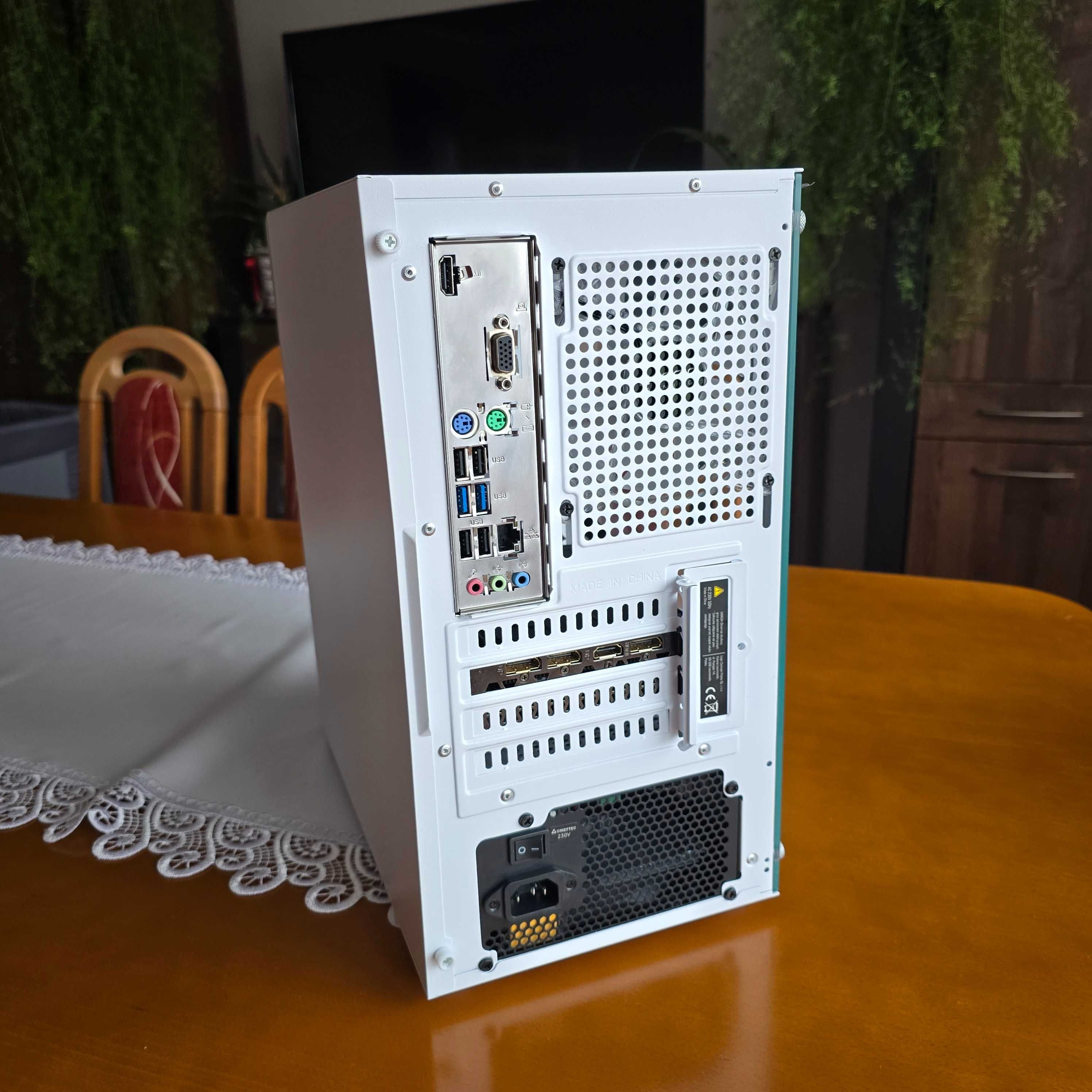 Biały Komputer do Gier | i7 8 rdzeni + GTX 1660 6GB | Stan Jak Nowy