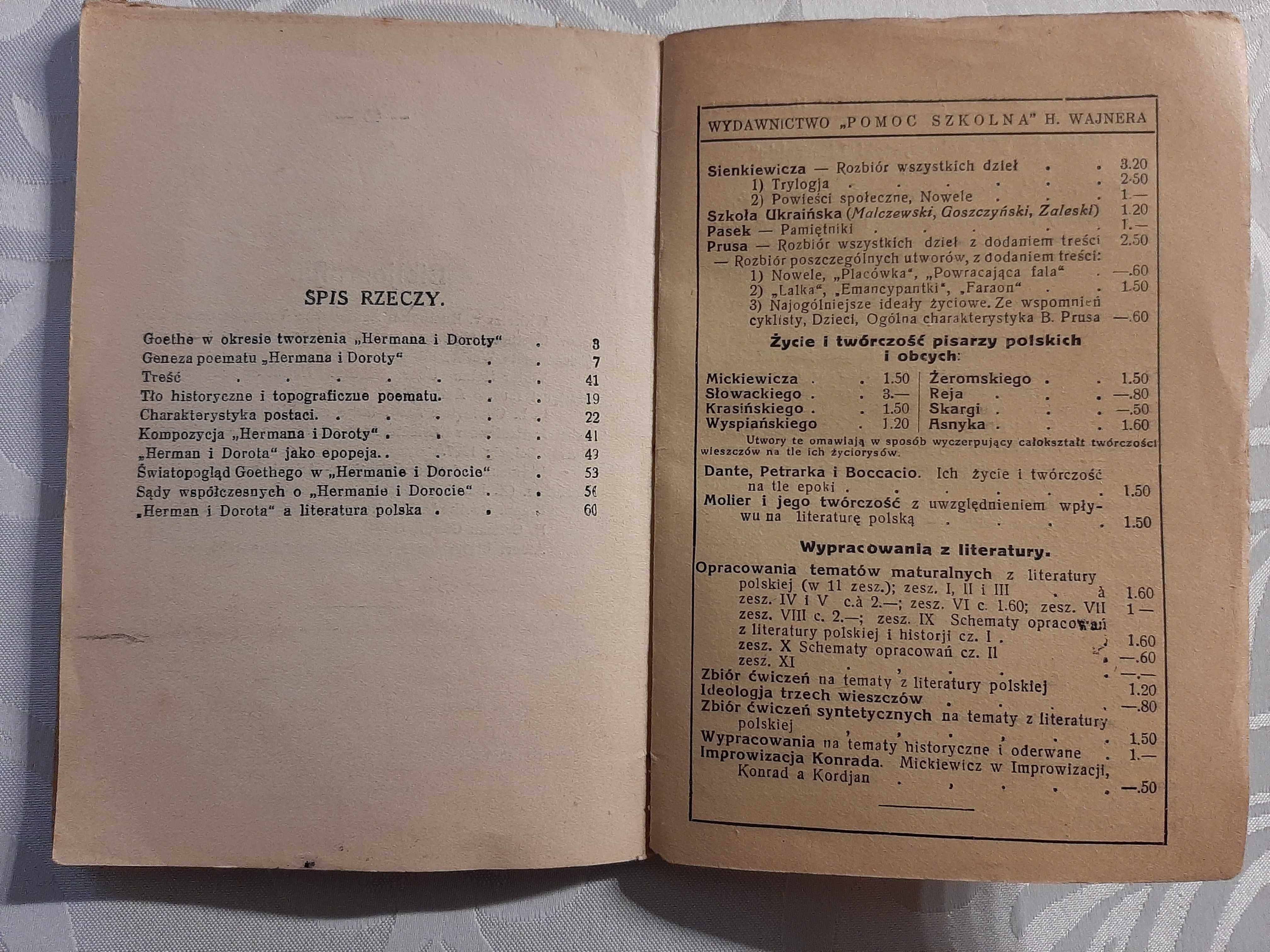 Charakterystyki Literackie Nr 77 Herman i Dorota Goethe