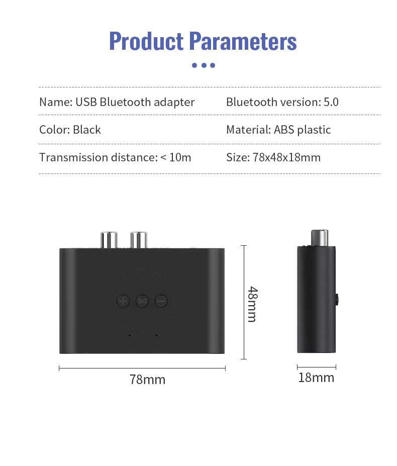 Bluetooth аудиоадаптер 5.0 приемник стерео BLS-B21