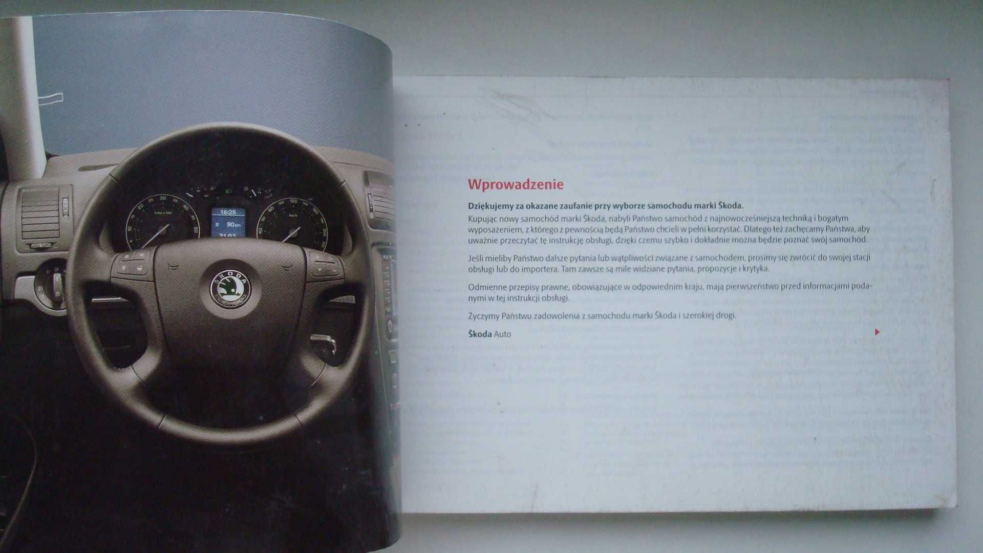 SKODA OCTAVIA II 2004 -2008 Polska książka obsługi 2007r kolorowa oryg