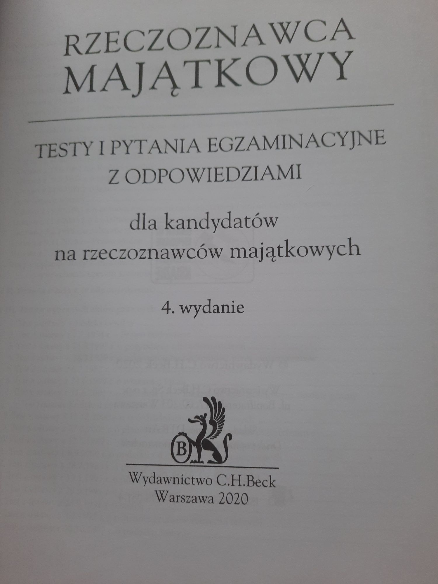 Rzeczoznawca majątkowy. Testy i pytania egzaminacyjne. M. Stepaniuk