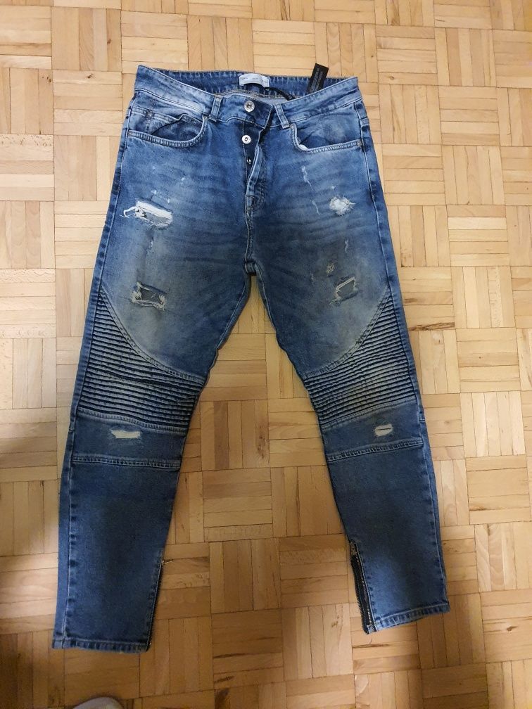 Jeans dwie pary z suwakami
