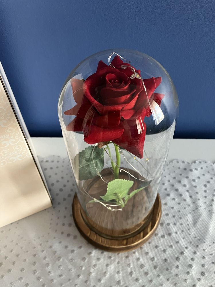 Wieczna róża lampka prezent Walentynki Dzień kobiet