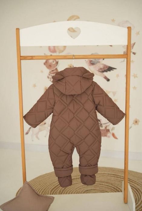 Дитячий зимовий комбінезон цільний, розмір 74см