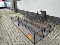 3x Szafka Wisząca Metalowa 300x50 + Szafka W Kształcie Litery L 282x50