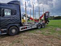 Zestaw Scania R730  do drewna do lasu 2013r