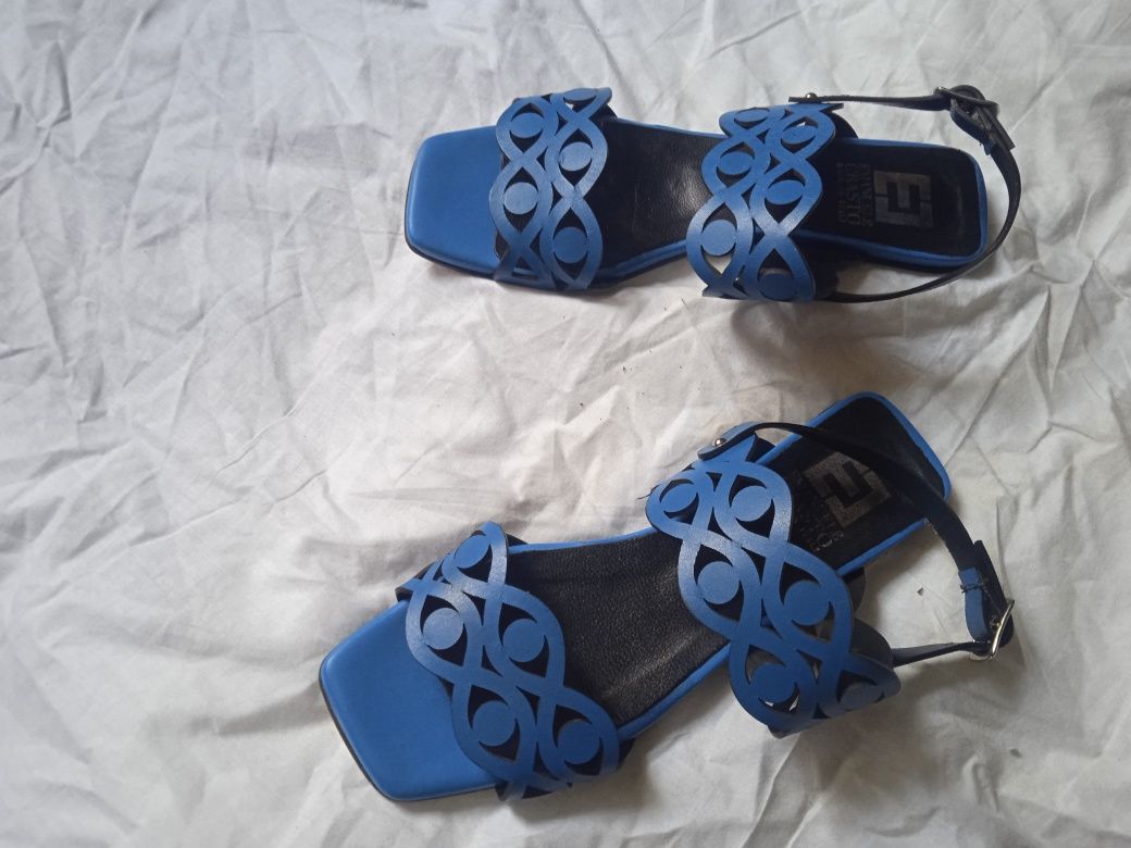 Босоножки женские Emanuele Crasto кожаные сандалии р37 23.5см Италия