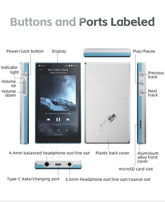 Новый Hi-Res аудиоплеер Fiio JM 21.BLACK.